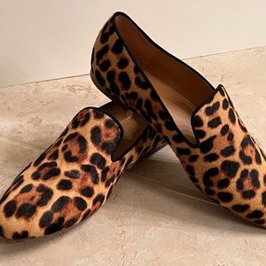 J.Crew Leopard Loafers 7.5